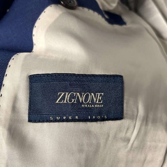 Suitsupply Napoli Int Blazer / Suit Jacket Mens Purewool Superior 110s Blue 36S - Picture 8 of 12